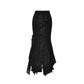 Dark In Love Izora Asymmetrical Goth Skirt﻿