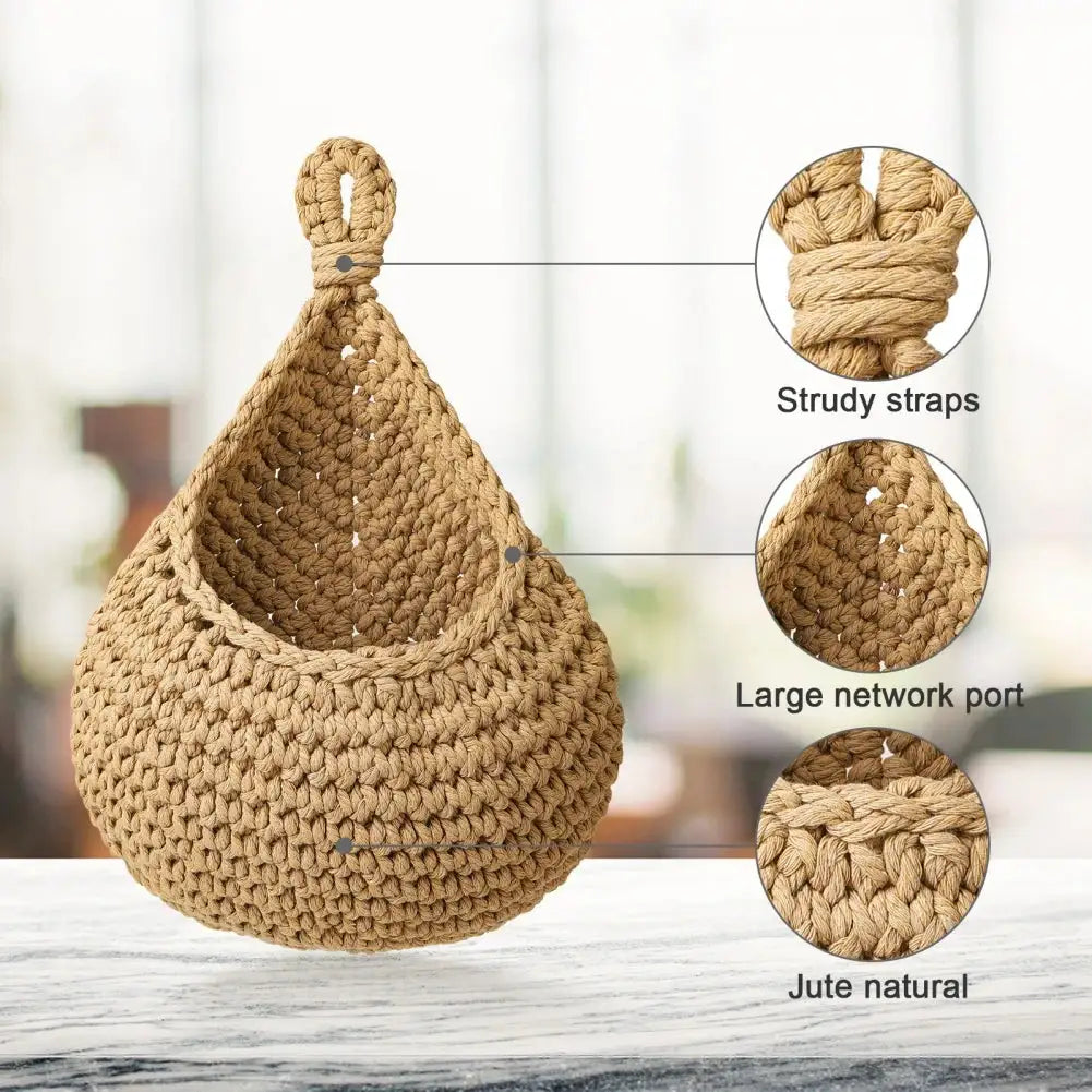 Handwoven Jute Nest Storage Baskets