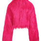 Banned Apparel Glacia Hot Pink Faux Fur Jacket
