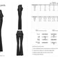 Punk Rave Bellatrix Goth Flared Pants in Black