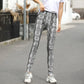 Large Stretch Printed Check Women's Leggings, Multi Designs