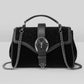 Killstar Lady Arachne Velvet and Leather Handbag