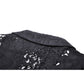 Dark In Love Livvy Lace Coat, Women's Gothic Jacket with Pointed Collar and Ruffles