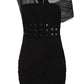 Necessary Evil Venus Wrapped Mesh Mini Dress