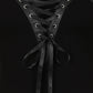 Necessary Evil Dione Long Sleeve Lace-Up Plunge Top