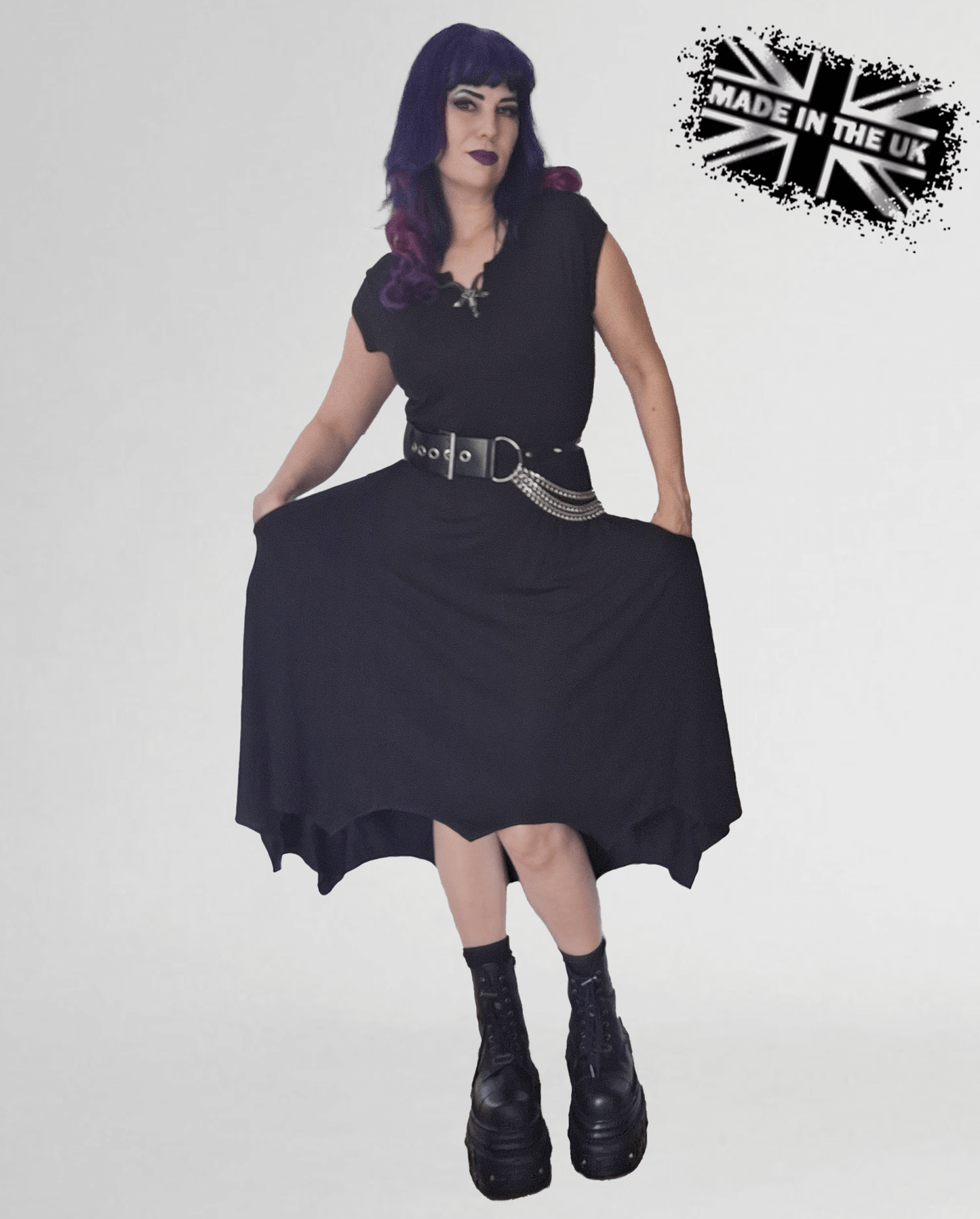 Necessary Evil Evaki High-Low Dress, Plus Sizes