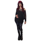 Necessary Evil Circe Gothic Sheer Black Mesh Top, Flowing Layering Style