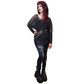 Necessary Evil Circe Gothic Sheer Black Mesh Top, Flowing Layering Style