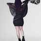 Necessary Evil Circe Gothic Sheer Black Mesh Top, Flowing Layering Style