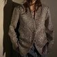 Vireous Elegant Classic-Style Silver-Thread Tweed Women's Blazer