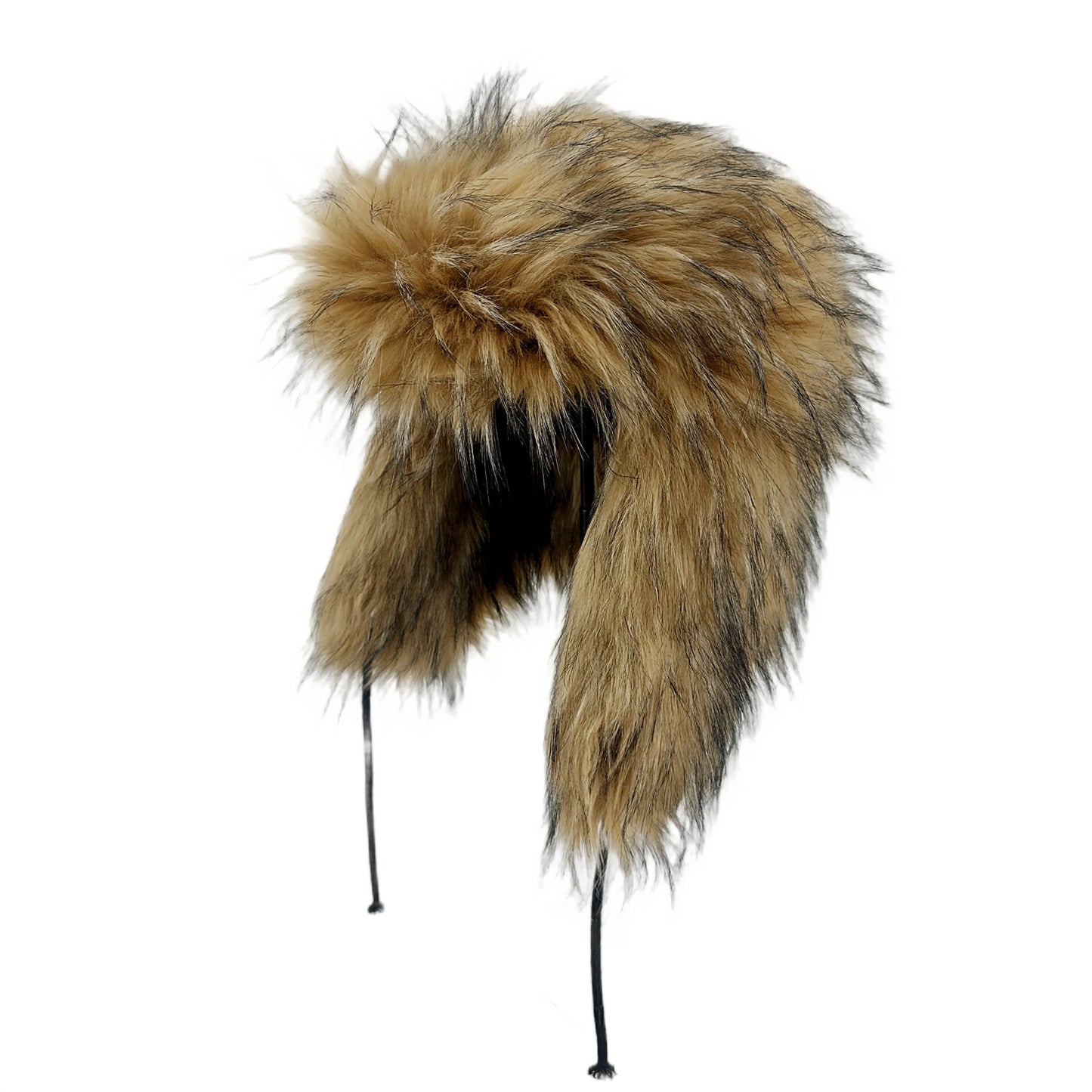 Women's Avant Garde Big Faux Fur Winter Hat and Earflaps