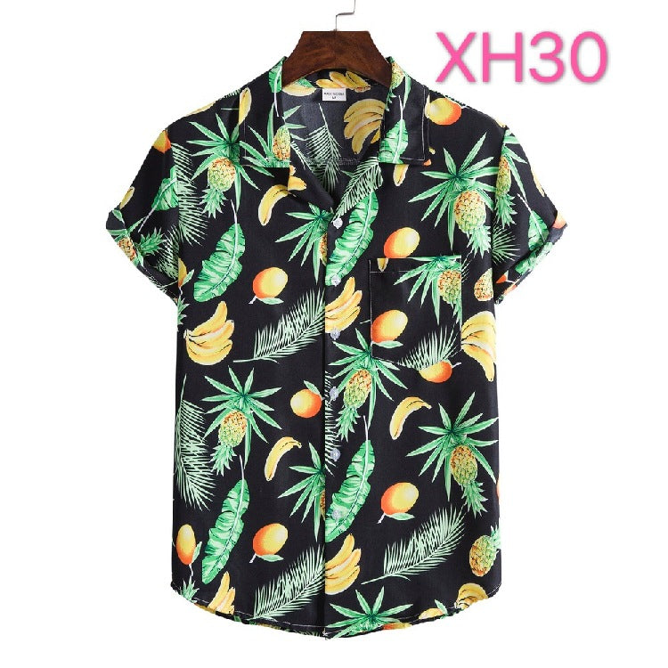 Men's Hawaiian Shirt, Beach Style, Multi Colours