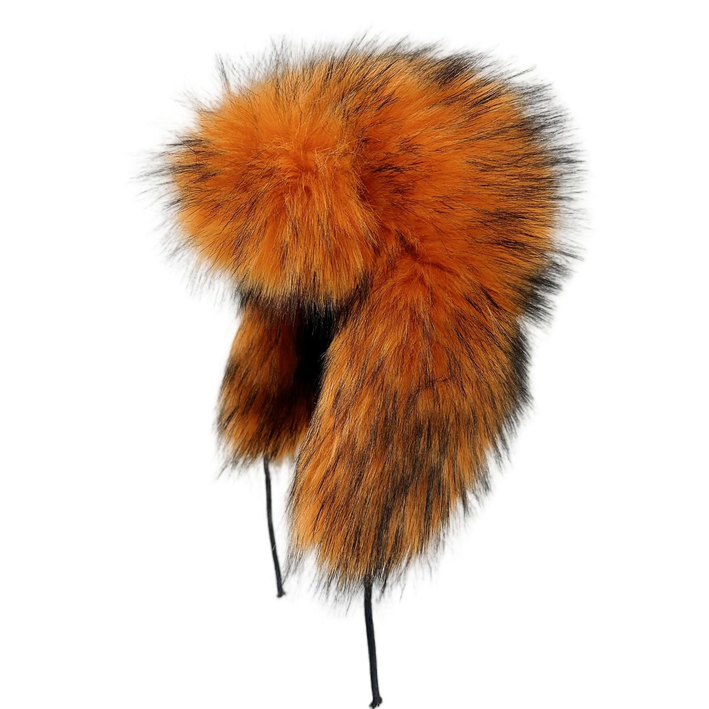 Women's Avant Garde Big Faux Fur Winter Hat and Earflaps