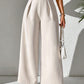 Vireous Women's High Waist Drooping Wide-Leg Business Trousers