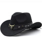 Women's Retro Cowboy-Standard Western Hat Rolled Brim