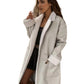 Vireous Casual Thickened Leather Wool Lined Women's Coat