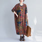 Art Lover Paisley Print Loose Oversized Dress