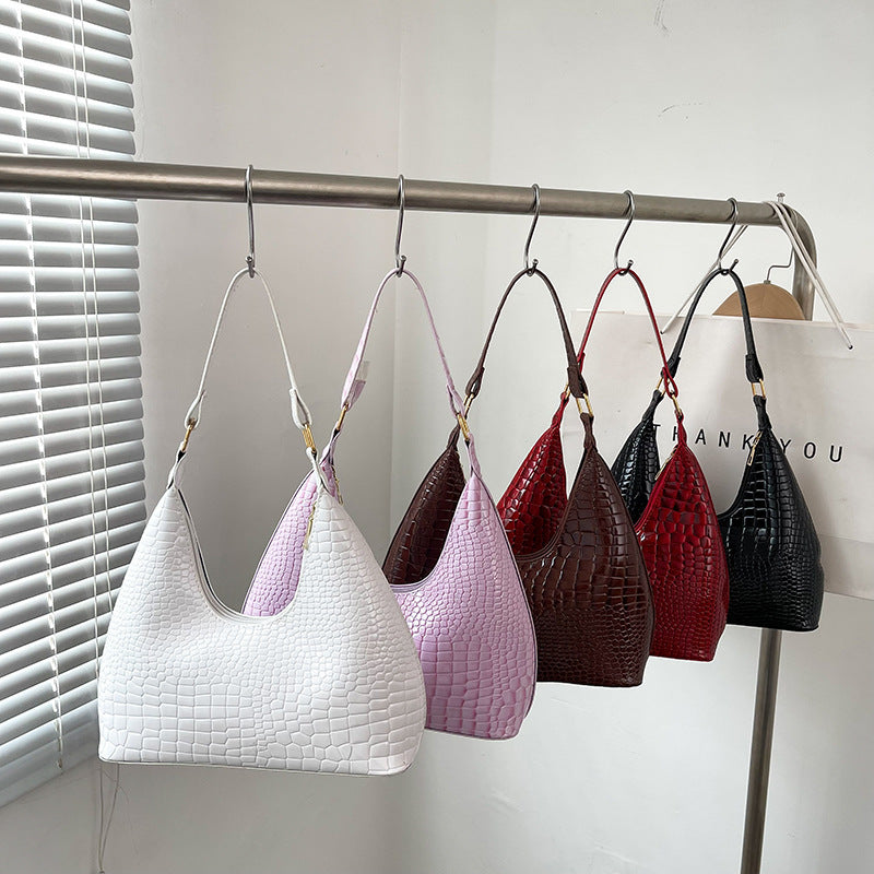 Fashion Crocodile Leather Women's Shoulder Bag