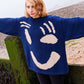 Women's Knitted Cartoon Pattern, Art Lover Sweater