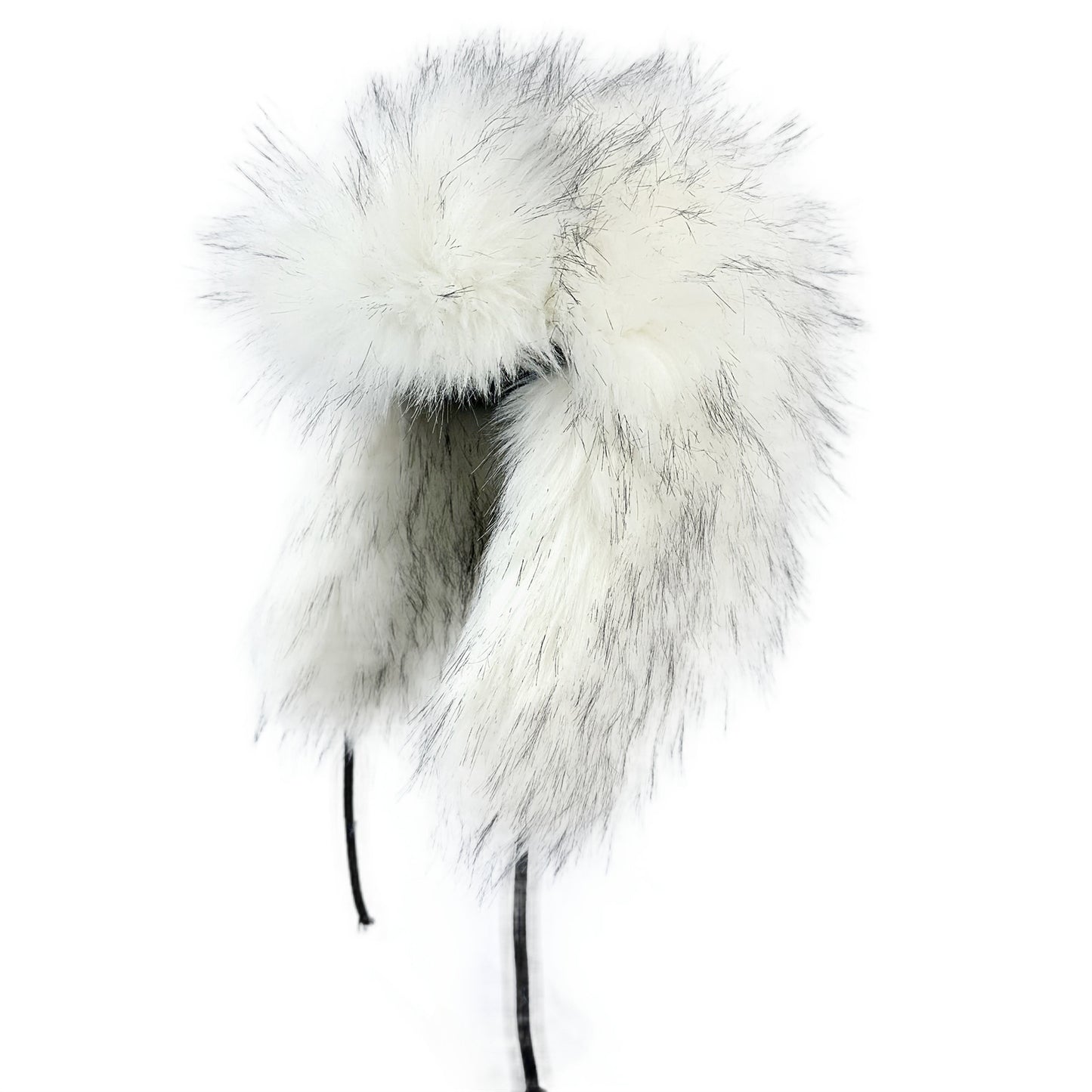 Women's Avant Garde Big Faux Fur Winter Hat and Earflaps