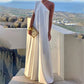 Vireous Greek-Inspired Off the Shoulder Evening Dress