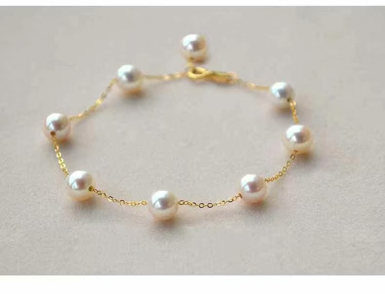Starry Sky Shell Pearls Couple Valentine's Day Gift Necklace and Bracelet