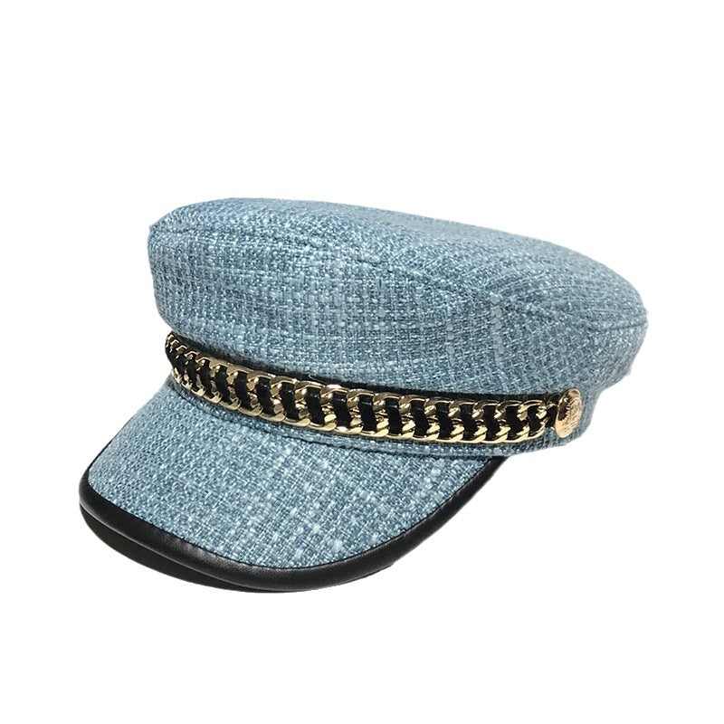 Women's French Elegant Police-Style Octagonal Cap