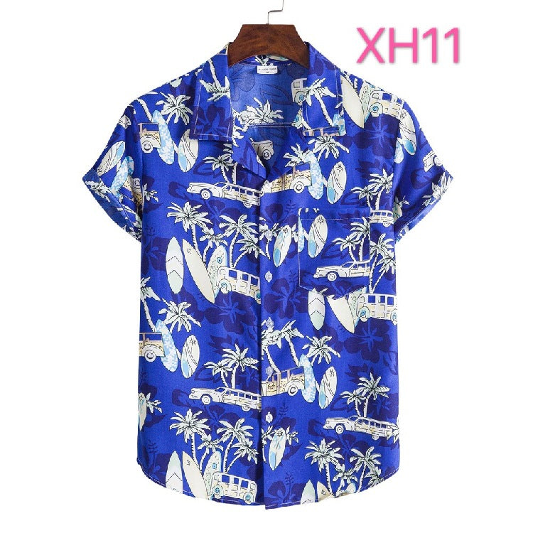 Men's Hawaiian Shirt, Beach Style, Multi Colours