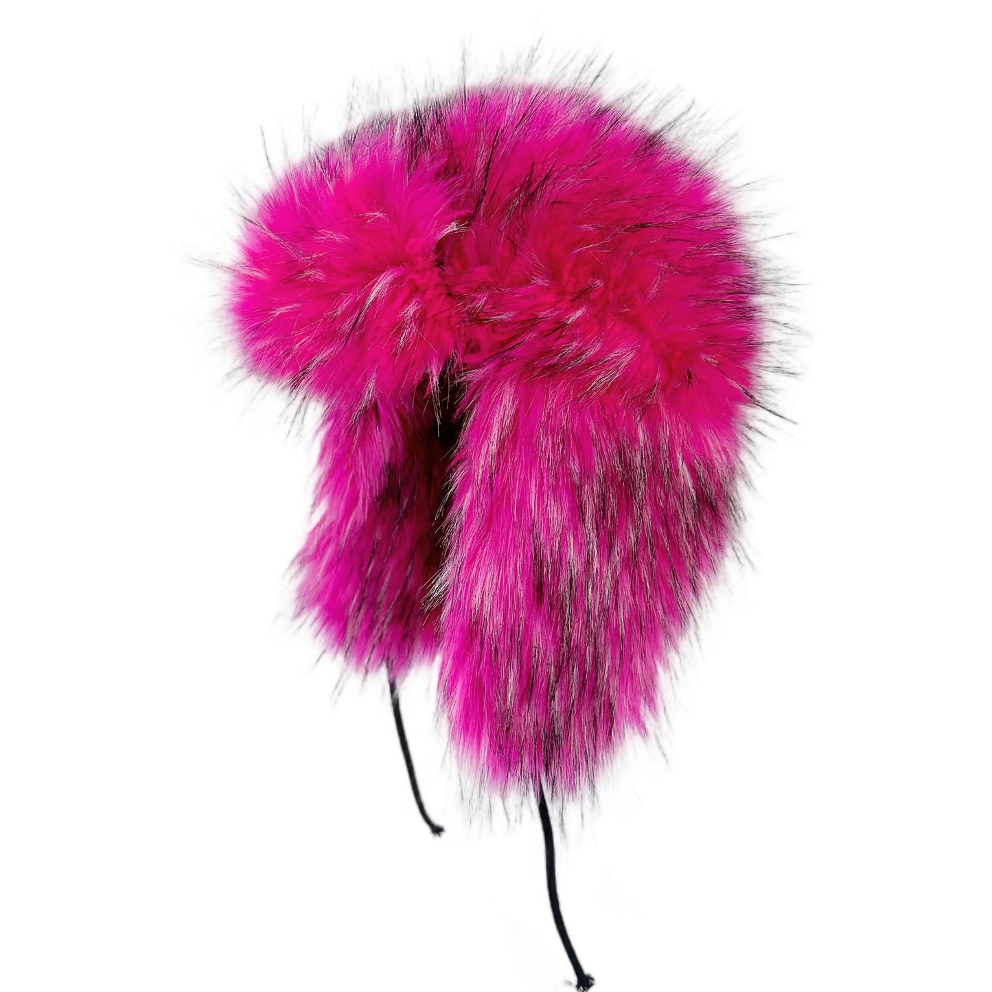 Women's Avant Garde Big Faux Fur Winter Hat and Earflaps