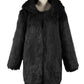 Vireous Women's Glamorous Over-Size Hooded Faux Fur Jacket