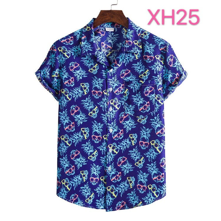 Men's Hawaiian Shirt, Beach Style, Multi Colours