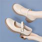 Women's British-Style Loafers, Retro Mary Jane Uniform Shoes