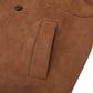 American Retro Suede Coat Men's Mid-Length