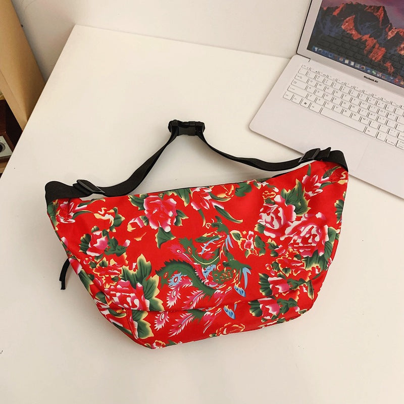 Vibrant Print Artistic Style Chest Holdall Bag