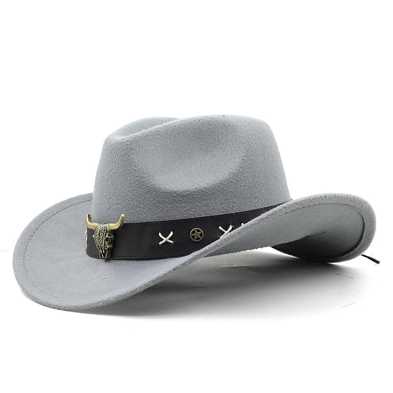 Women's Retro Cowboy-Standard Western Hat Rolled Brim