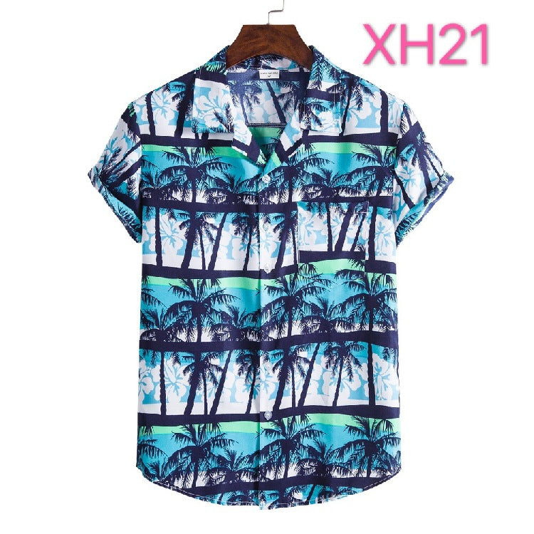 Men's Hawaiian Shirt, Beach Style, Multi Colours