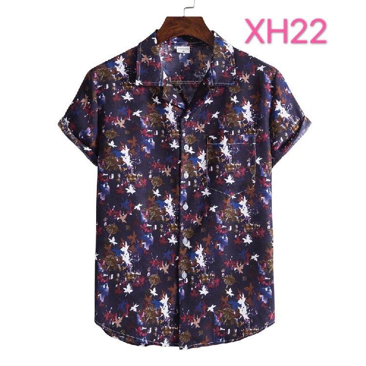 Men's Hawaiian Shirt, Beach Style, Multi Colours