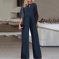 Women's Short-Sleeve Formalwear Fashion Jumpsuit, Plus Sizes