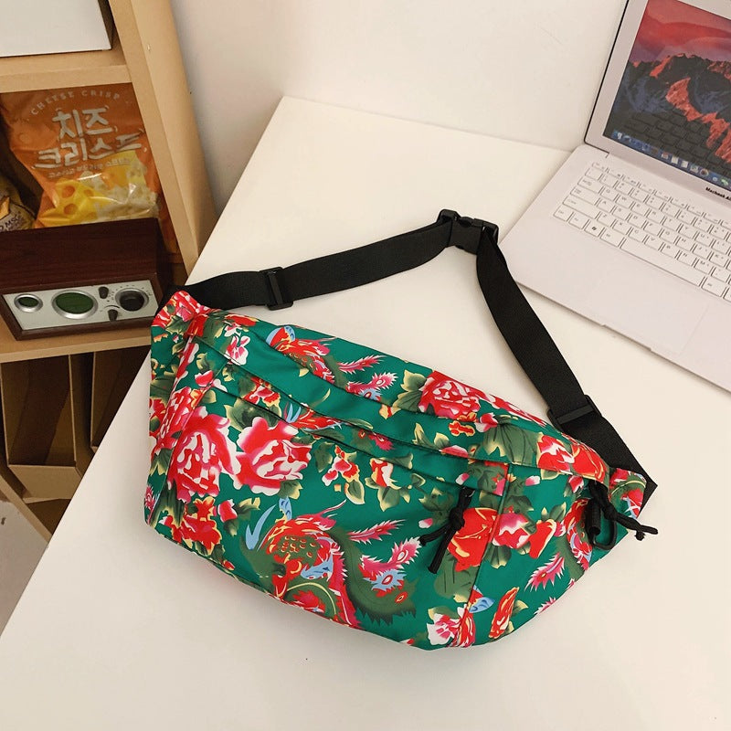 Vibrant Print Artistic Style Chest Holdall Bag