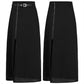 Punk Rave Brianna Midi Skirt in Black, Plus Sizes