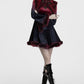 Punk Rave Lilith Gradient Devil Fur Shawl in Crimson