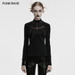 Punk Rave Morrigan Bat Chain Goth Top In Black