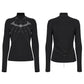 Punk Rave Morrigan Bat Chain Goth Top In Black