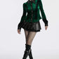 Punk Rave Fawn Gradient Printed Shirt in Green