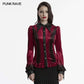 Punk Rave Fawn Gradient Printed Shirt in Red