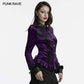 Punk Rave Fawn Gradient Printed Shirt in Violet