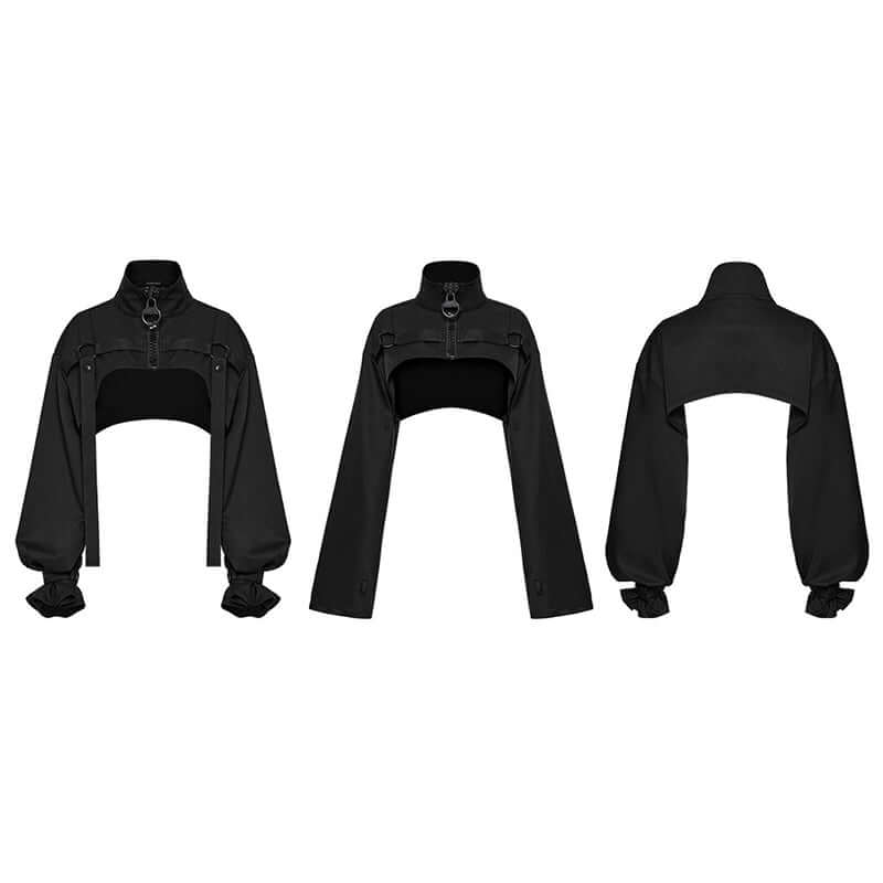 Punk Rave McKay Women's Short Jacket in Black