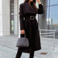 Vireous Wide Lapel Women's Fashion Trench Coat