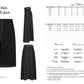 Punk Rave Brianna Midi Skirt in Black, Plus Sizes