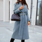 Vireous Wide Lapel Women's Fashion Trench Coat